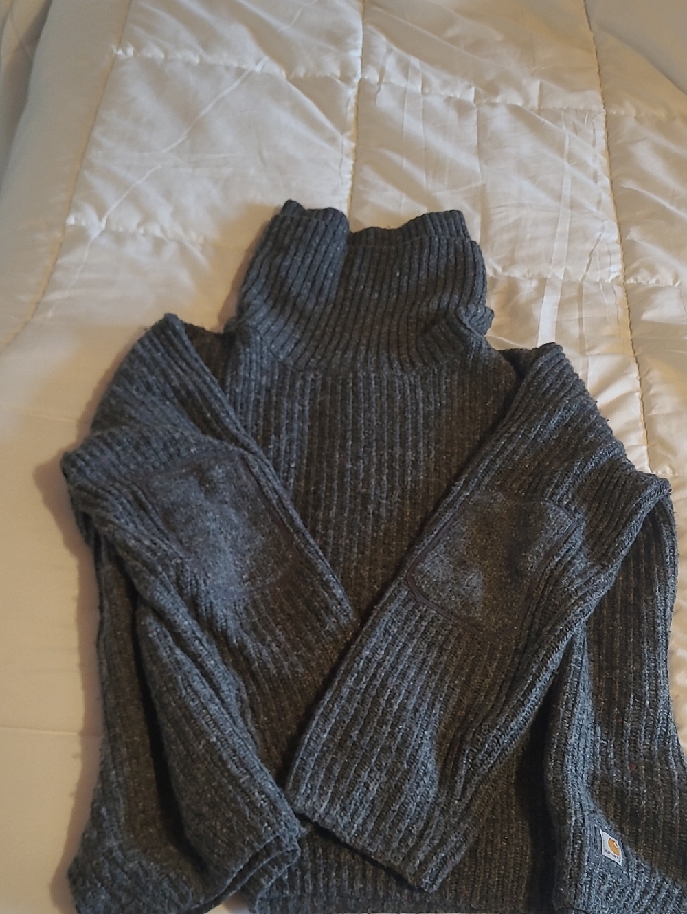 Carhartt Charcoal Ribbed Turtleneck Sweater
